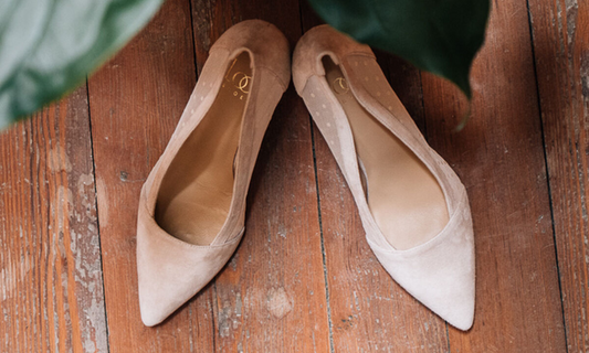 Los zapatos de María | Mimosa Beige Plumeti