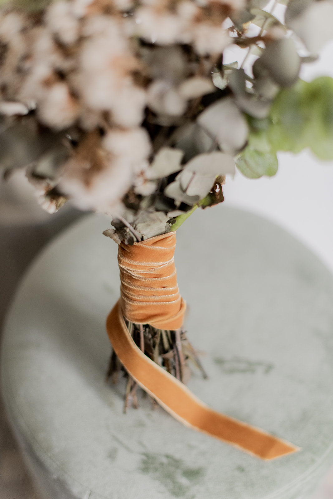 Cinta Ramo | Velvet Mostaza-Cinta de terciopelo-Loovshoes