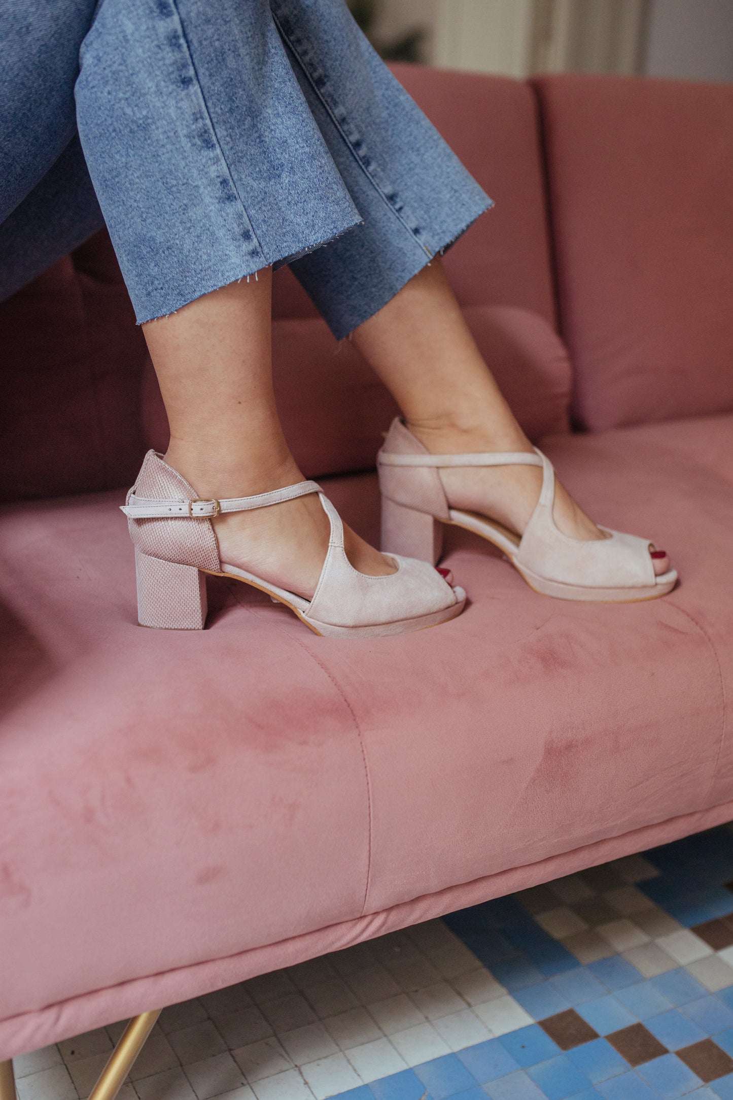 Palma Rosa Nude de 5 cm-sandalias-liso, novia, palma, sandalia, tacon de 5, zapatos de color rosa nude-Loovshoes