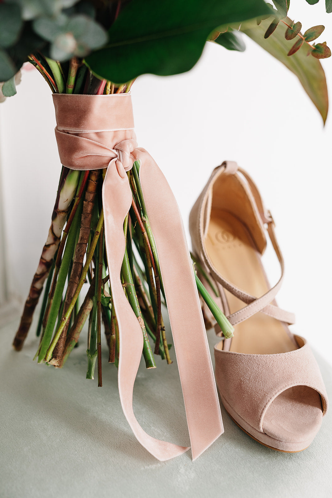 Cinta Ramo | Velvet Coral-Cinta de terciopelo-Loovshoes