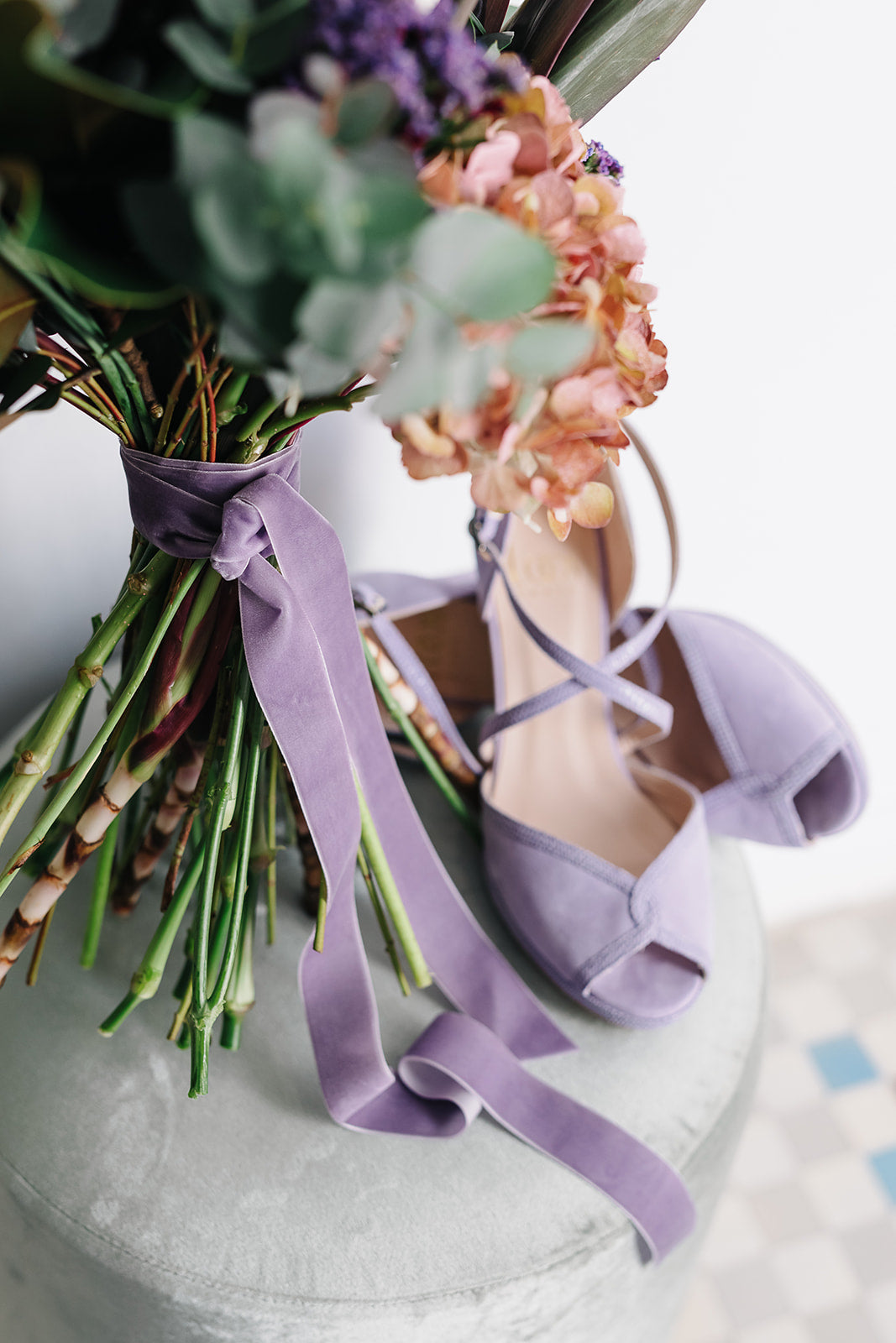 Cinta Ramo | Velvet Lila-Cinta de terciopelo-Loovshoes