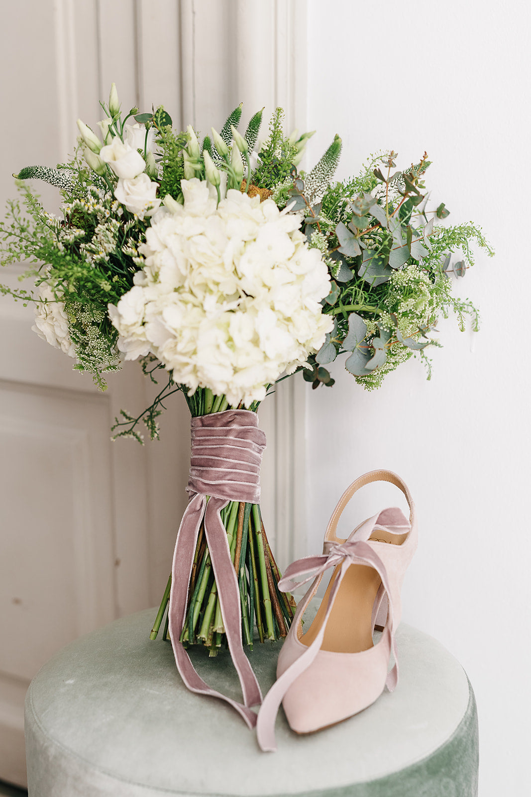 Cinta Ramo | Velvet Rosa Empolvado-Cinta de terciopelo-Loovshoes