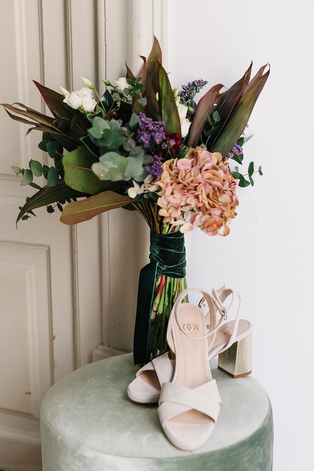 Cinta Ramo | Velvet Verde-Cinta de terciopelo-Loovshoes