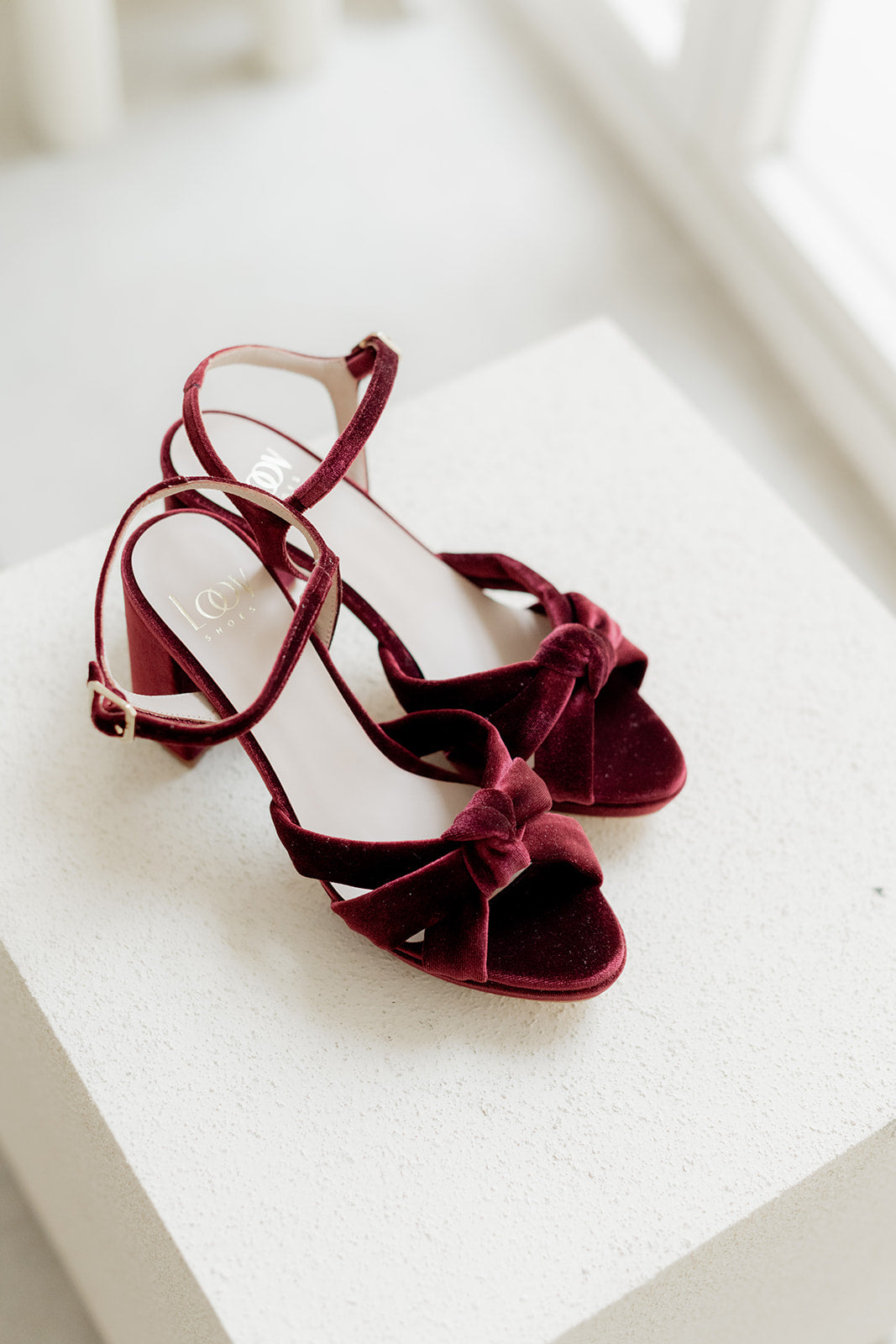 Isabel Velvet Granate-Sandalia-Isabel-Loovshoes