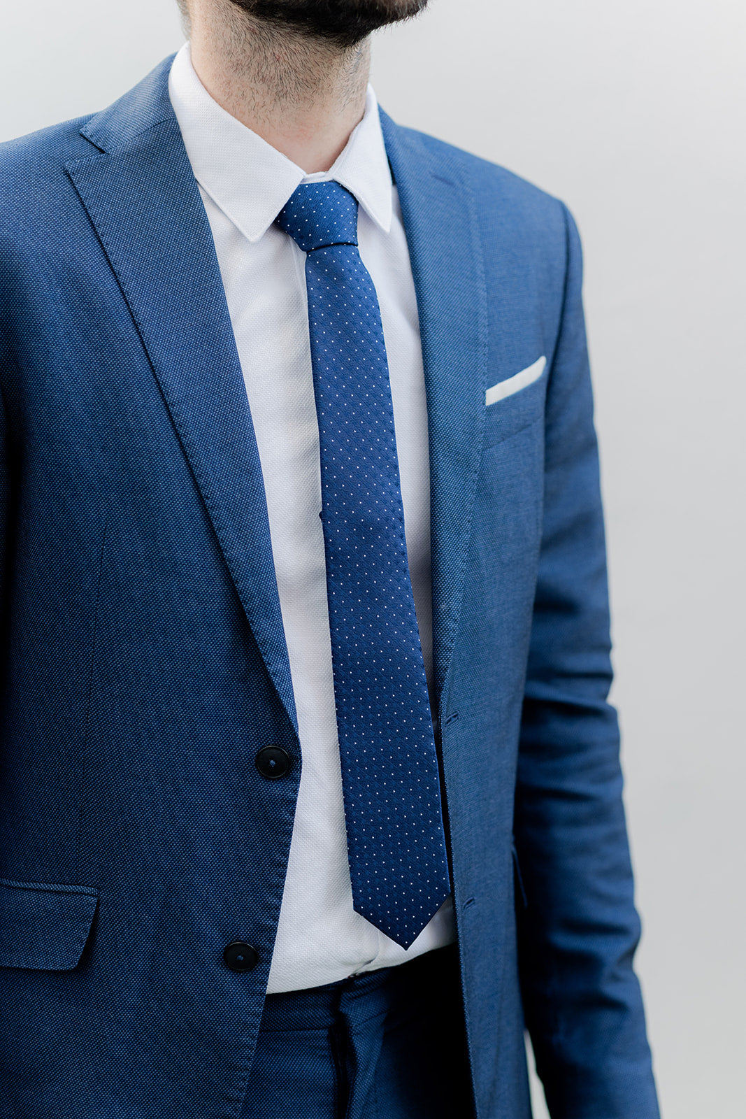 Corbata Azul Puntos-Corbatas de pùntos-Loovshoes