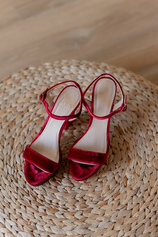 Loreto Velvet Rojo-Loovshoes