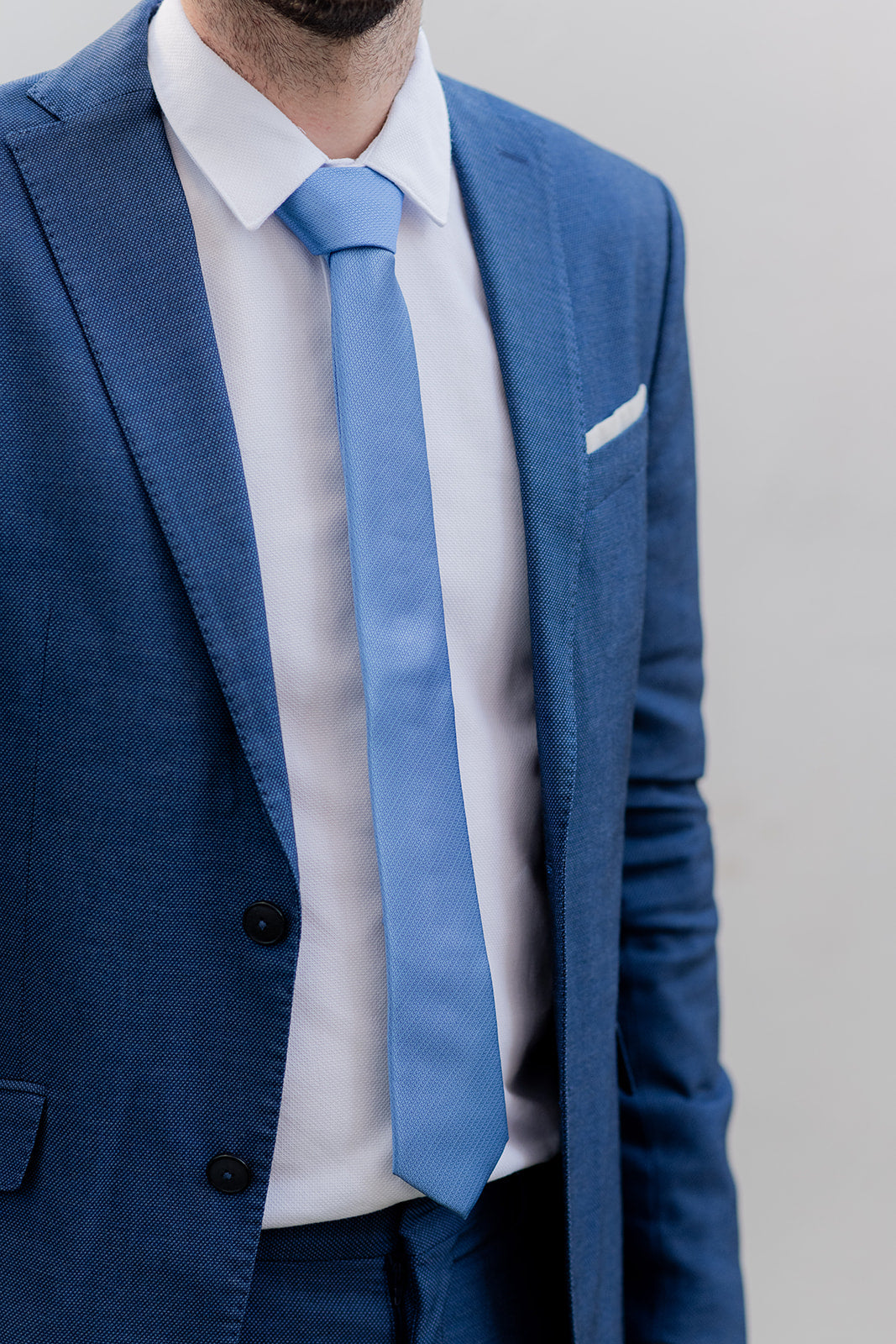 Corbata Lisa Azul-Corbatas lisas-Loovshoes
