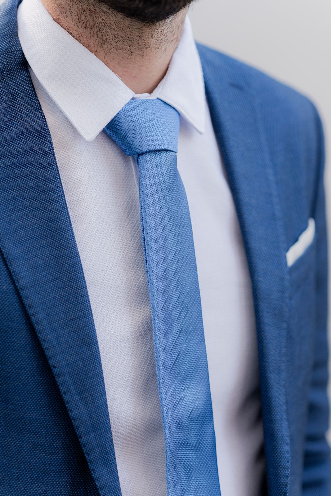 Corbata Lisa Azul-Corbatas lisas-Loovshoes