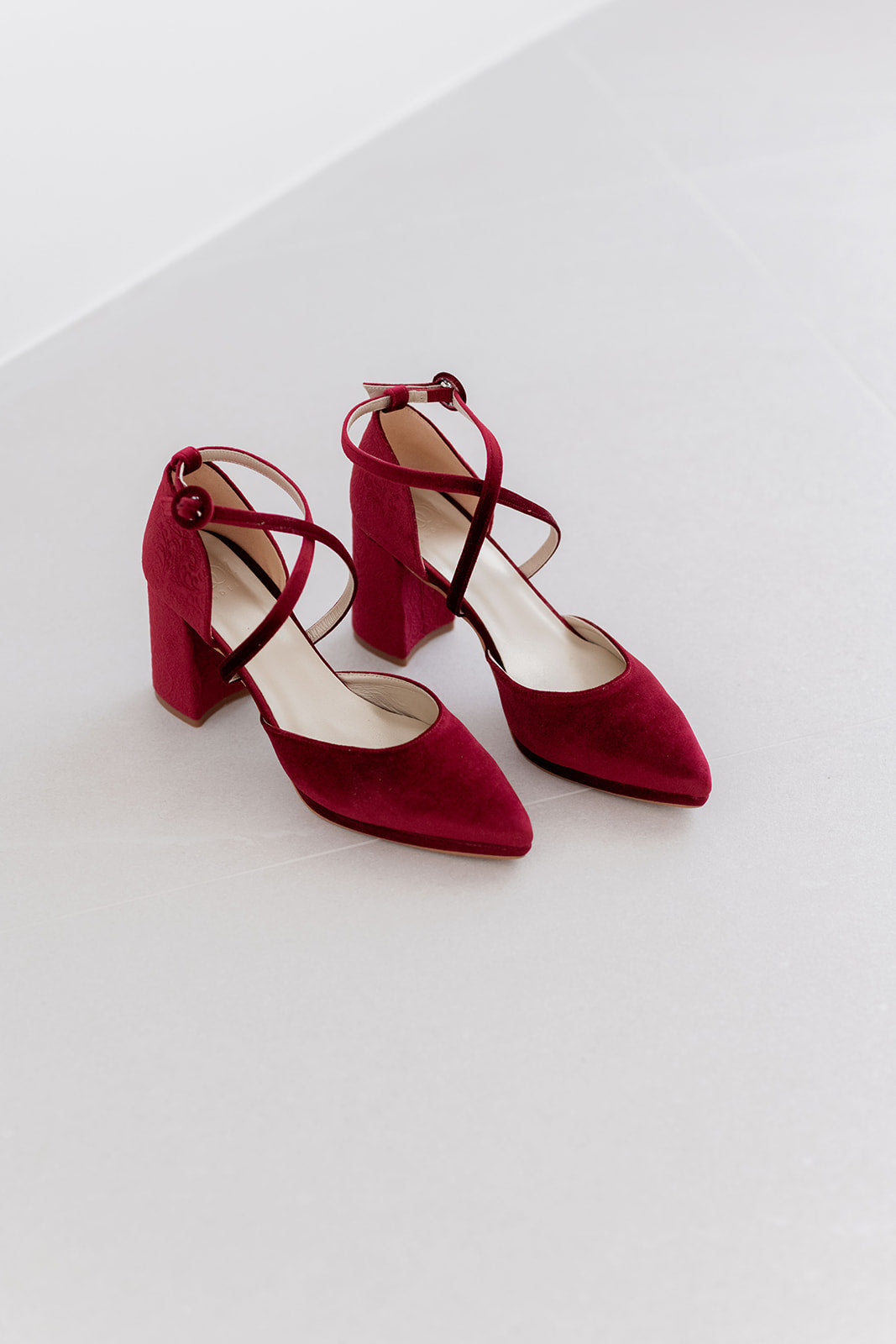 Helene Velvet Cherry-Salón-Loovshoes
