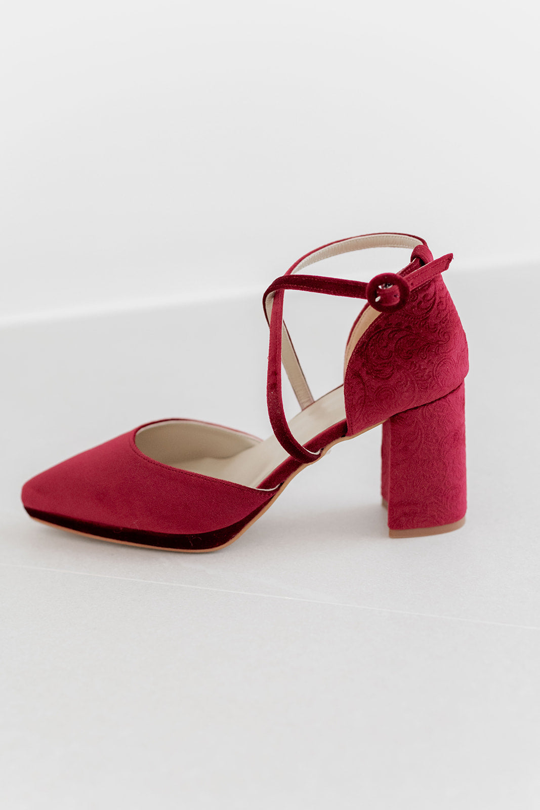 Helene Velvet Cherry-Salón-Loovshoes
