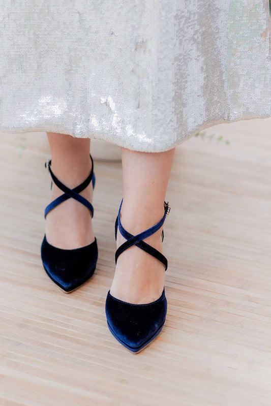 Adela azul marino-adela, new collection, novia, salón, tacon de 9, terciopelo azul, zapatos de color azul-Loovshoes