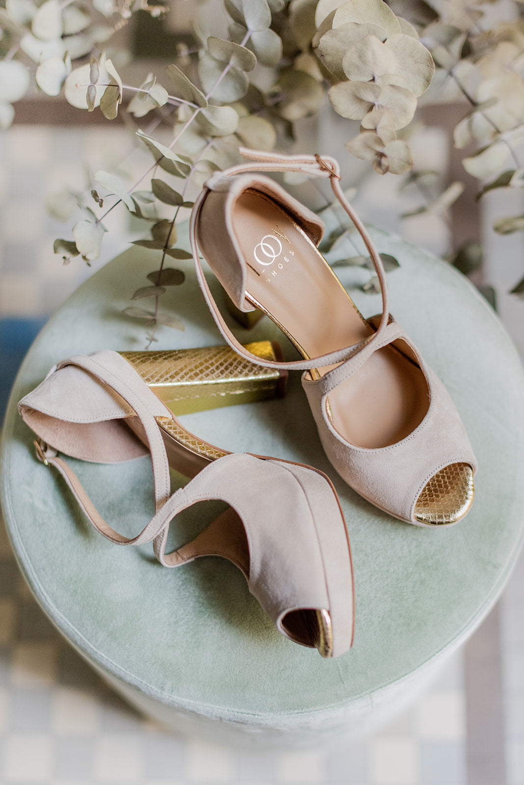 Palma Beige Oro-sandalias-ante, liso, novia, palma, sandalia, tacon de 10, zapatos de color beige, zapatos de piel metalizada-Loovshoes