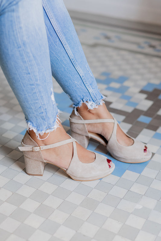 Palma Sahara-sandalias-ante, liso, novia, palma, sandalia, tacon de 5, zapatos de color beige oscuro-Loovshoes