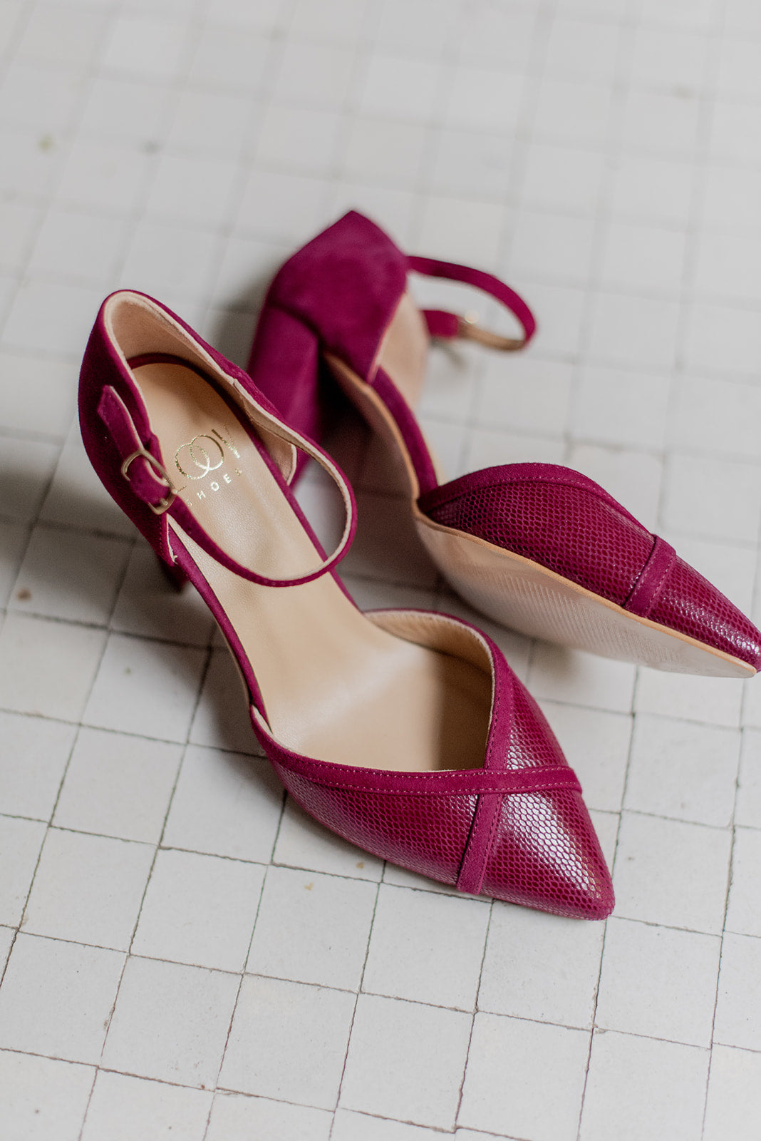 Petra Vino-tipo salón-ante, novia, petra, salón, tacón de 7.5, zapatos color vino-Loovshoes