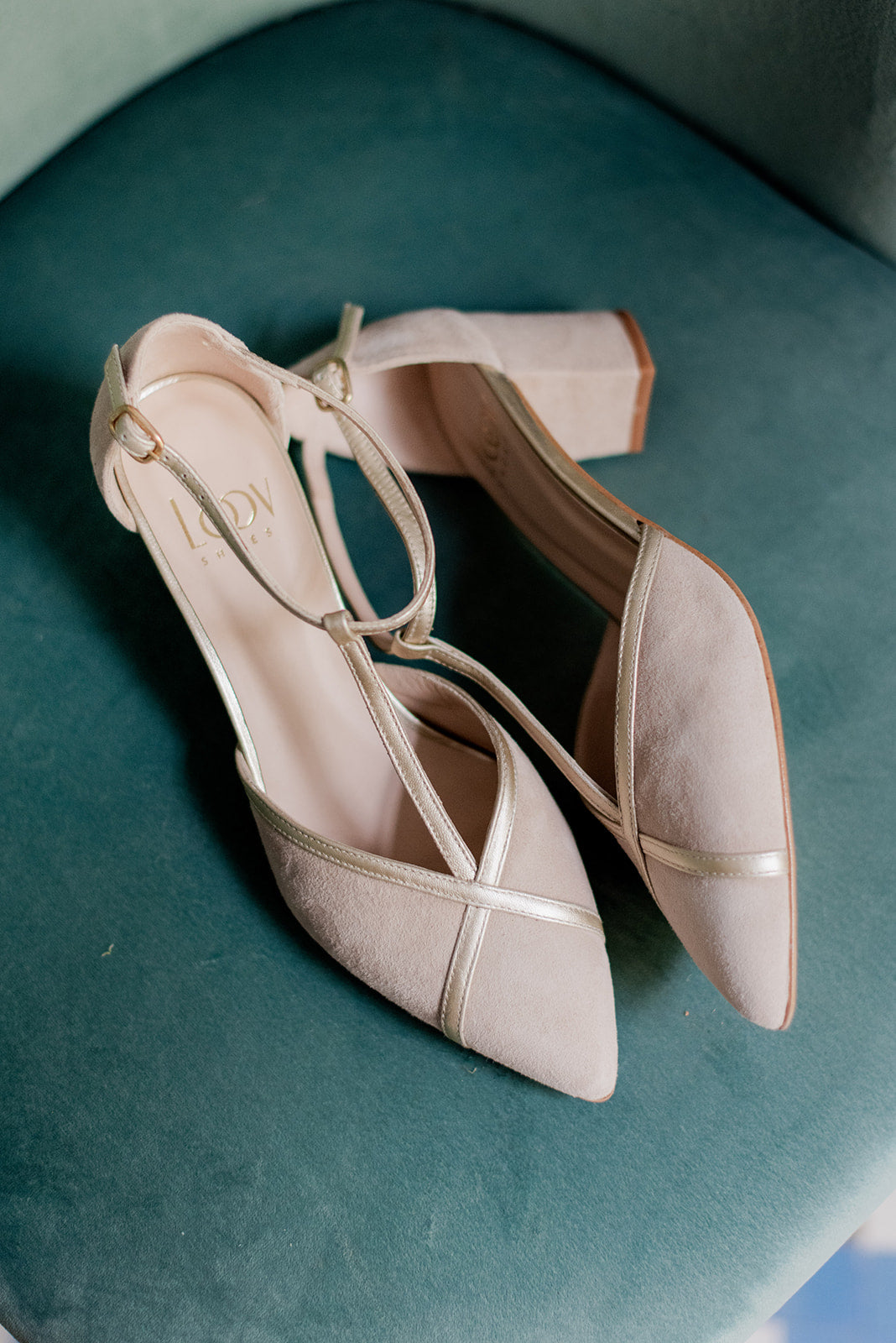 Atenea Beige-tipo salón-ante, atenea, liso, salón, tacón de 4.5, zapatos de color beige, zapatos de color beige oscuro-Loovshoes