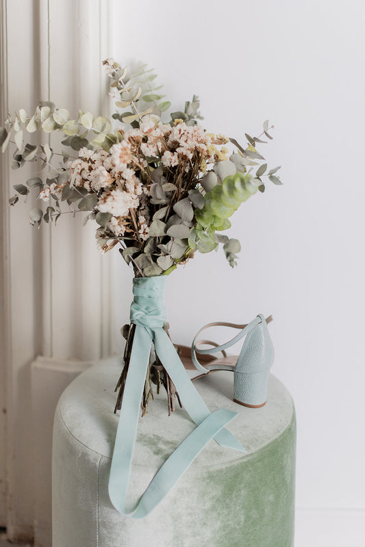 Cinta Ramo | Velvet Verde Agua-Cinta de terciopelo-Loovshoes