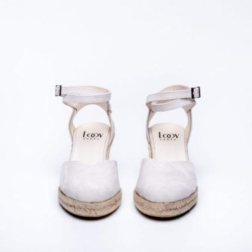 Cuña de Esparto Blanca-cuñas de esparto-cuña, esparto, liso, novia, zapatos de color blanco-Loovshoes