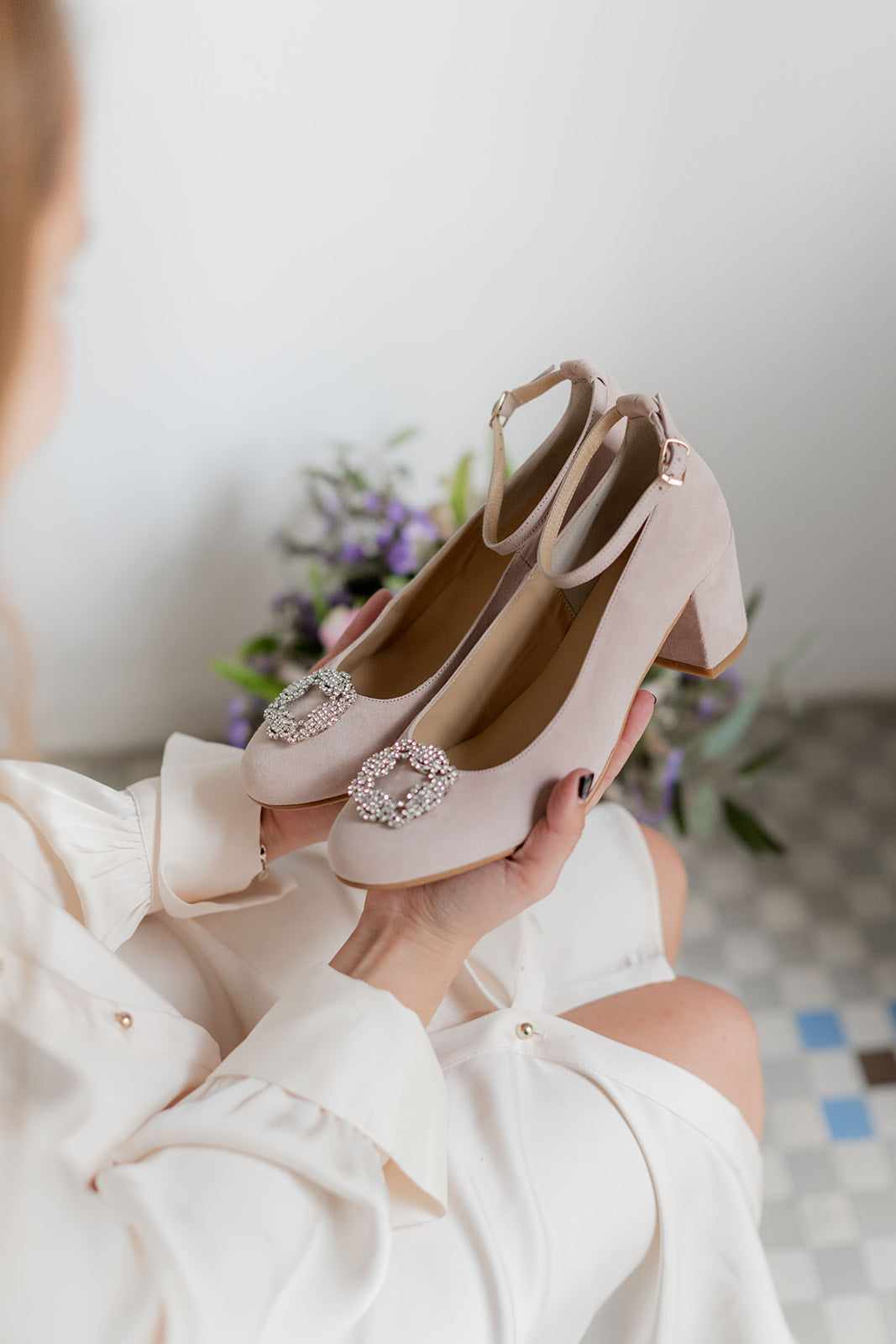 Iris Rosa Nude-bailarinas-ante, bailarinas, iris, liso, zapatos de color rosa nude-Loovshoes
