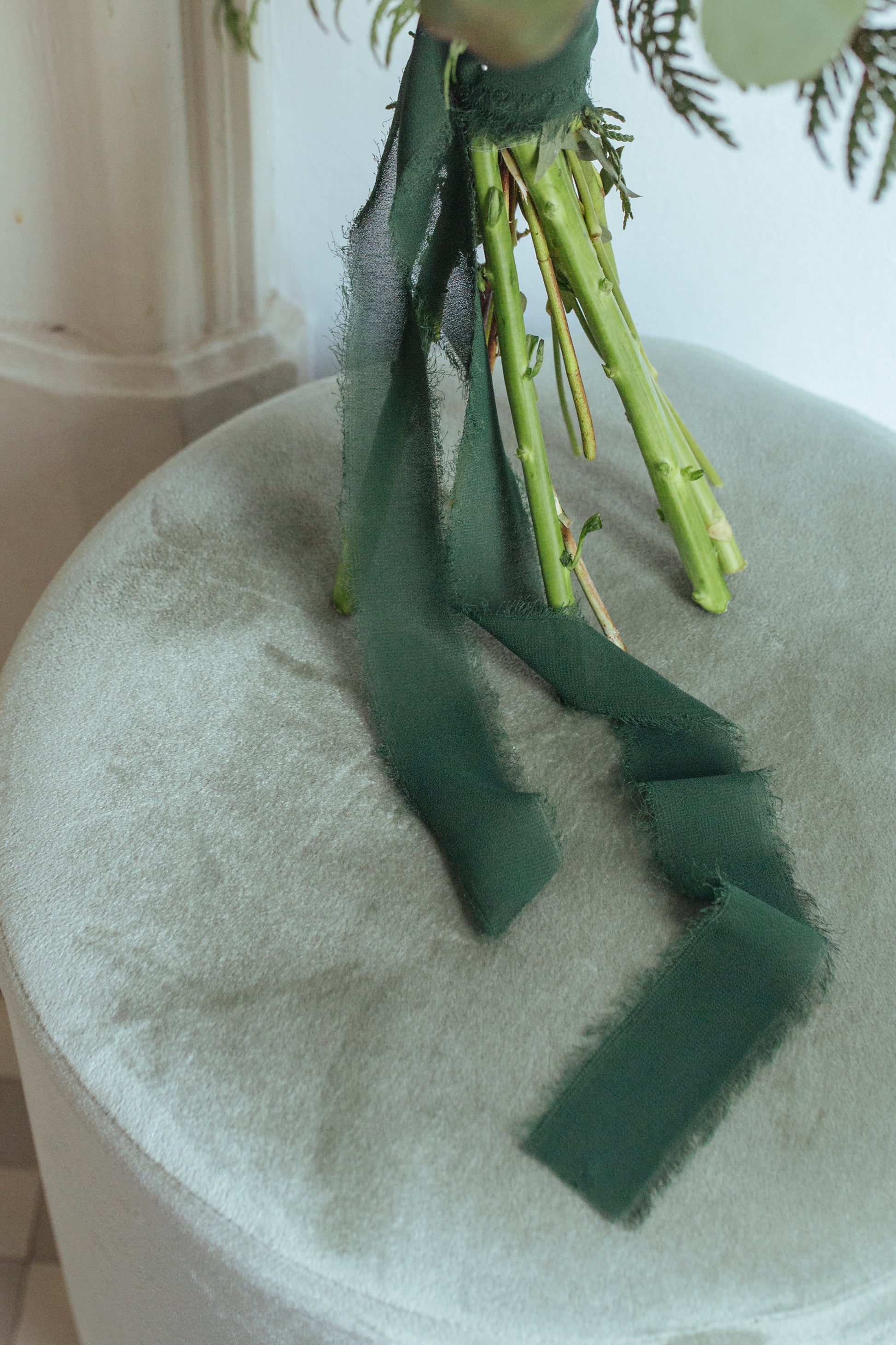 Cinta para ramo | Gasa verde-cintas de gasa, cintas para ramo, verde-Loovshoes
