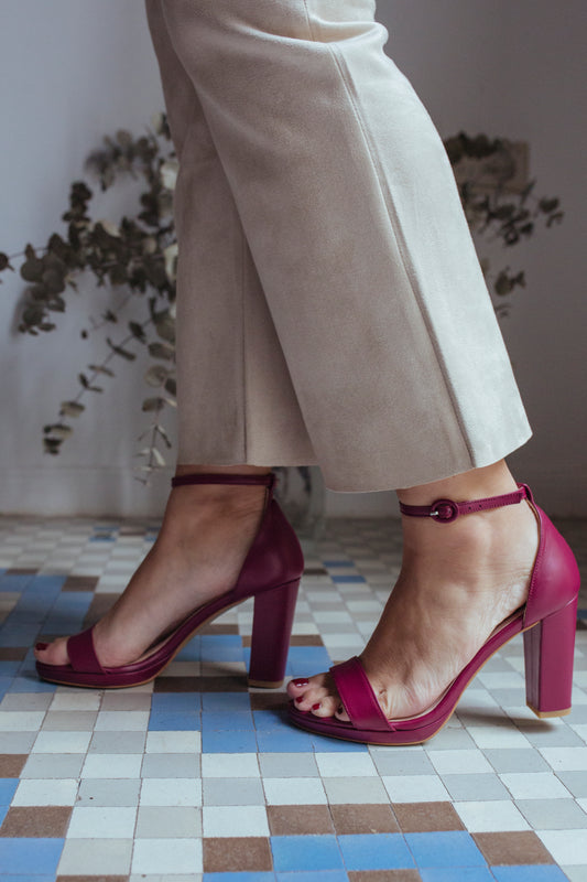Alma Piel Vino de 8 cm-tipo salón-alma, liso, sandalia, tacon de 8, zapatos color vino-Loovshoes