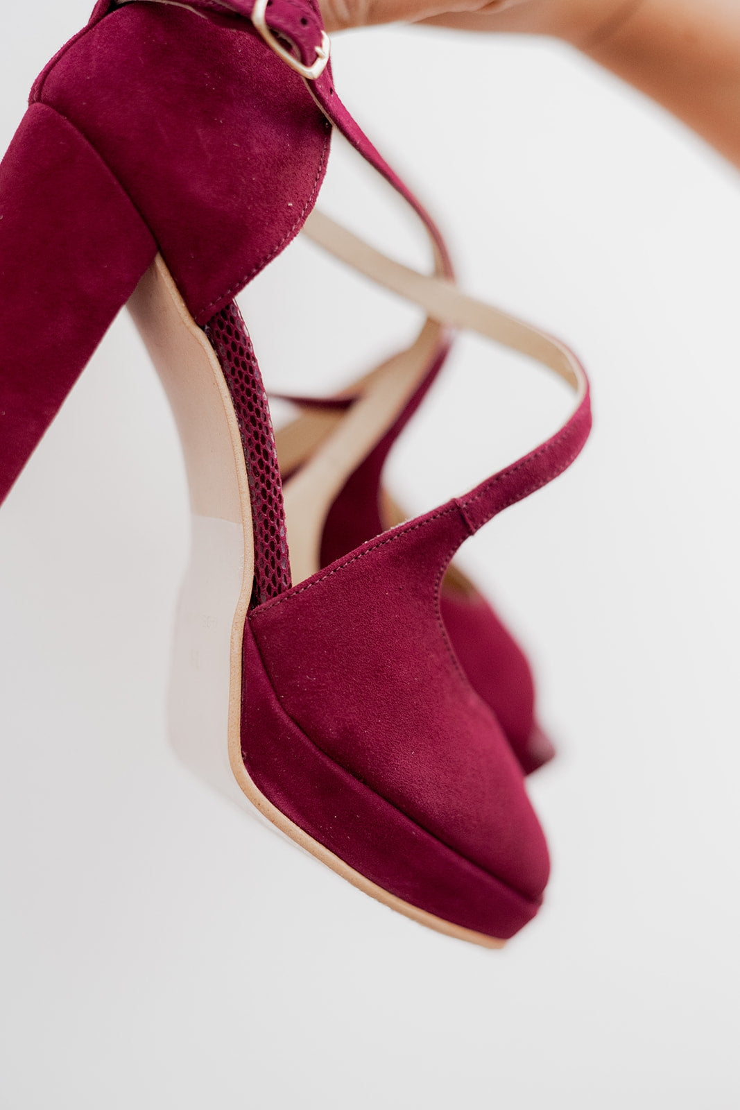Palma Vino de 10 cm-sandalias-liso, novia, palma, sandalia, tacon de 10, zapatos color vino-Loovshoes