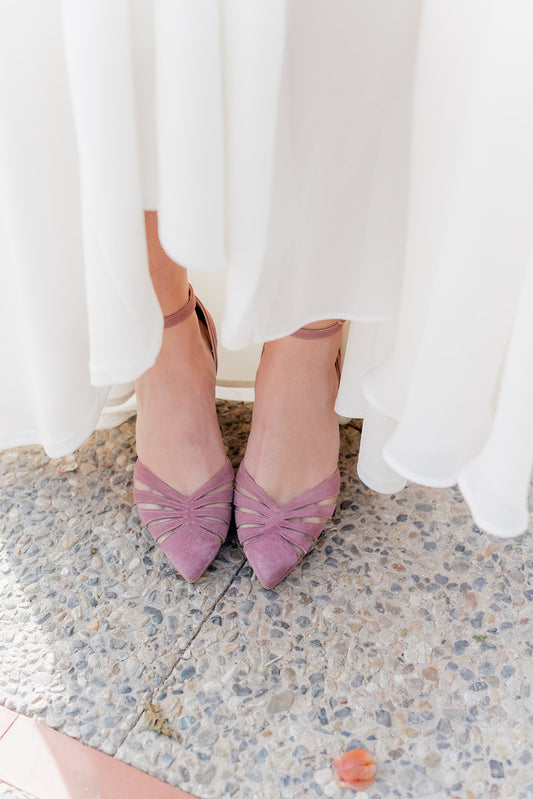 Amelia Rosado-tipo salón-amelia, ante, rosa, salon, tacon de 9, zapatos de color rosa-Loovshoes