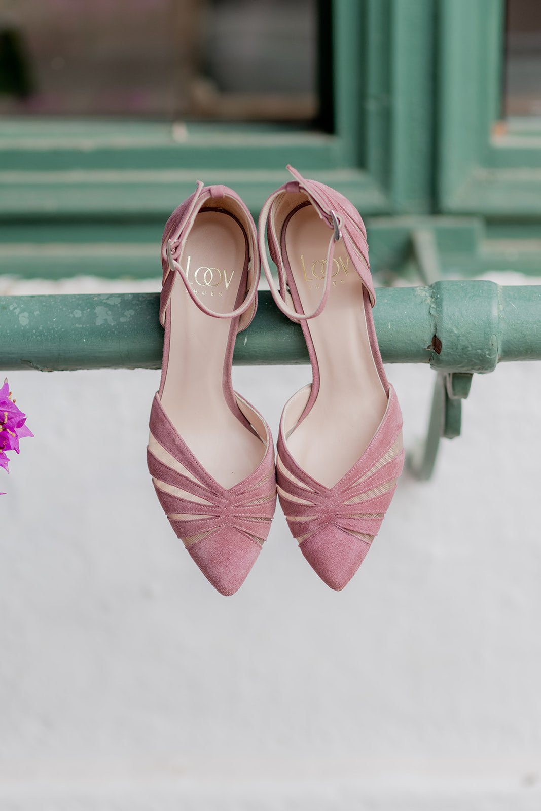Amelia Rosado-tipo salón-amelia, ante, rosa, salon, tacon de 9, zapatos de color rosa-Loovshoes