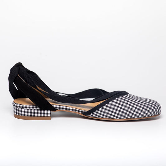 Sofía Vichy Negro-bailarinas-bailarinas, sofia, tacón de 2, vichy, zapato plano, zapatos de color negro-Loovshoes