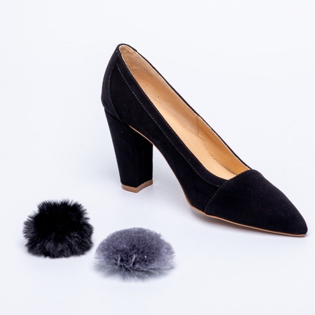 Mimosa Negro-tipo salón-liso, mimosa, salón, tacón de 7.5, zapatos de color negro-Loovshoes